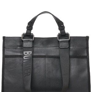 Black Leather Tote Bag